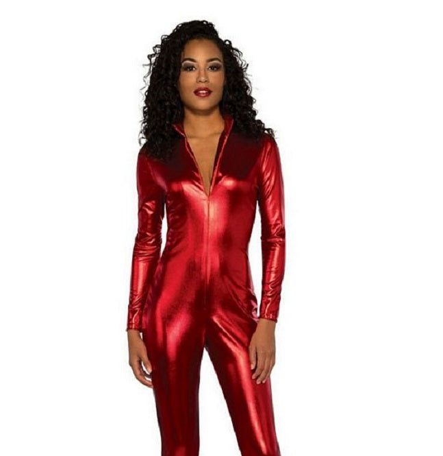 Macacão Pizazz Feminino Vermelho Tamanho Grande