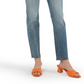 Calça jeans Kut From The Kloth Chrissie Fab Ab de cintura alta estilo cigarro, tamanho 00 da moda