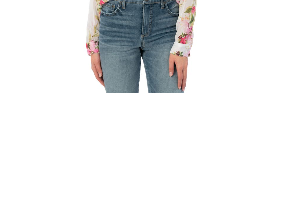 kut-from-the-kloth-womens-ivory-green-jasmine-top-size-large