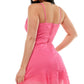Vestido envelope sintético de chiffon Speechless Junior's, rosa, tamanho pequeno