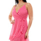 Vestido envelope sintético de chiffon Speechless Junior's, rosa, tamanho pequeno