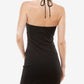 Vestido de crepe sem alças Speechless Junior's Scuba, preto, tamanho extragrande