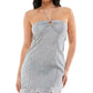 Vestido listrado com argola em O e alças finas Speechless Junior's, tamanho XX-S