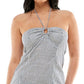 Vestido listrado com argola em O e alças finas Speechless Junior's, tamanho XX-S