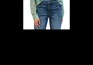 KUT From The Kloth Top Feminino Marselha Pool Verde Jasmim Tamanho Grande