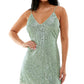 Vestido curto de lantejoulas Speechless Junior's verde tamanho X-Large