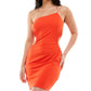 Vestido justo com recortes laterais Speechless Junior's, vermelho, tamanho médio