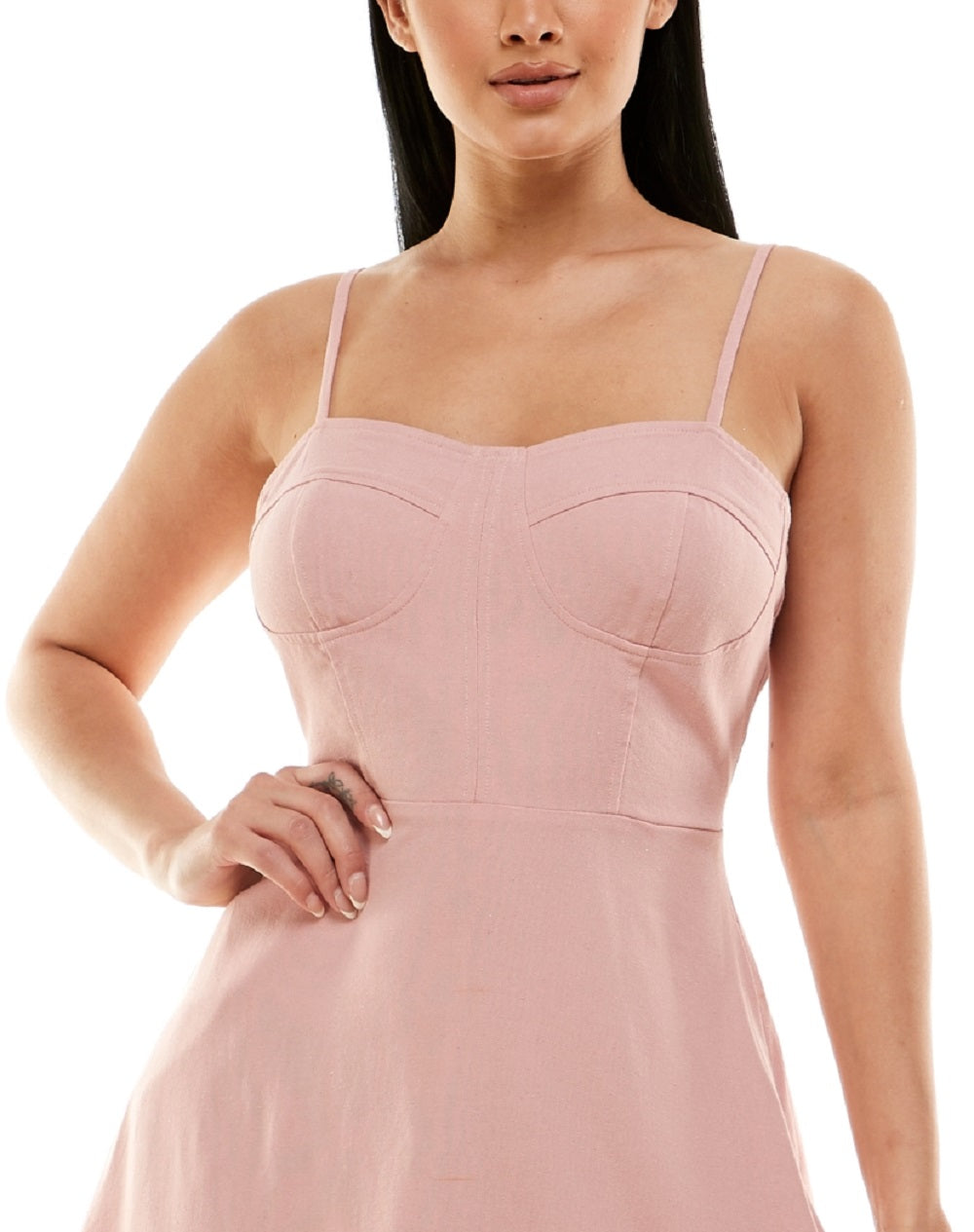 Vestido infantil sem palavras com babados, rosa, tamanho extrapequeno