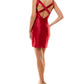 Vestido de cetim com decote em V profundo Speechless Junior's, tamanho 5, vermelho