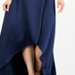 Vestido de noite feminino Adrianna Papell com bordado metálico, azul, tamanho 12