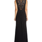Vestido assimétrico com costas enfeitadas, preto, tamanho 12, da Adrianna Papell