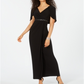 Vestido de festa feminino Adrianna Papell com capelete adornado, preto, tamanho 16