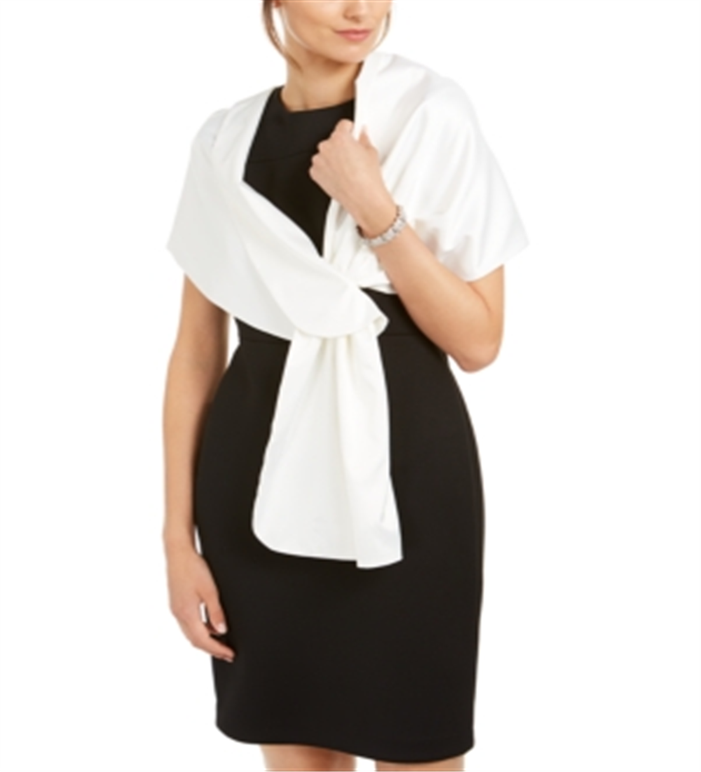 Adrianna Papell Xale Feminino Branco Tamanho Regular