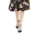 Vestido evasê floral feminino Adrianna Papell, preto, tamanho 12