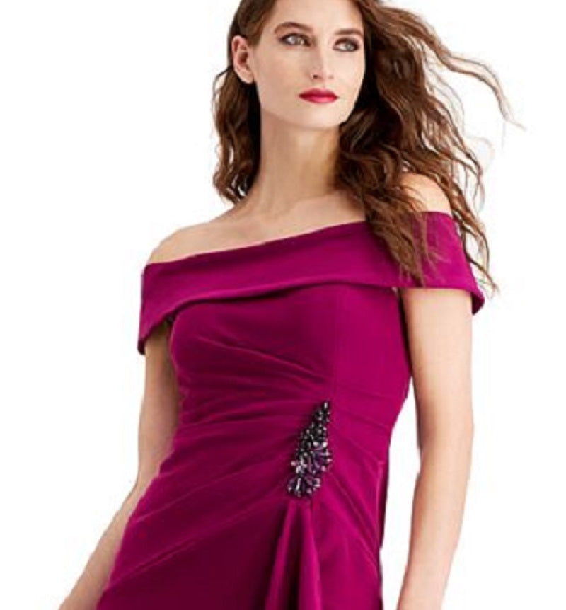 Vestido feminino com babados em cascata, rosa, tamanho 10, da Adrianna Papell