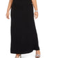 Vestido feminino Adrianna Papell Bluson com decote canoa, preto, tamanho 20