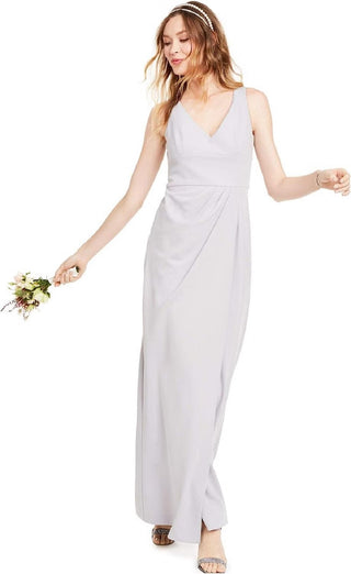 Vestido de noiva feminino Adrianna Papell cinza tamanho 6