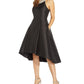 Vestido feminino de mikado com decote em contas, preto, tamanho 10, da Adrianna Papell
