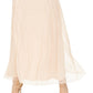 Vestido longo feminino Adrianna Papell, manga curta, com sobreposição, marrom, tamanho 16