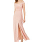 Vestido de crepe tomara que caia feminino Adrianna Papell, rosa, tamanho 2