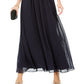 Vestido de chiffon tomara que caia feminino Adrianna Papell, azul, tamanho 14