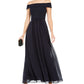 Vestido de chiffon tomara que caia feminino Adrianna Papell, azul, tamanho 14