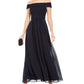 Vestido de chiffon tomara que caia feminino Adrianna Papell, azul, tamanho 16