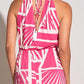 Elan - Barbados Geometric Print Maxi Dress