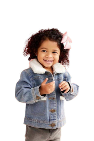 Mudpie - Jaqueta jeans sherpa