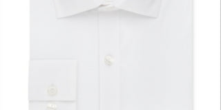 Camisa social masculina Kenneth Cole Reaction Slim Fit Techni Cole Flex Collar Solid, branca, tamanho 15,5