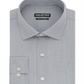 Camisa social listrada slim fit masculina Kenneth Cole, cinza, tamanho 18x18,5