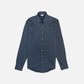Camisa masculina Kenneth Cole Reaction Slim Fit com botões e gola azul, tamanho 34x35