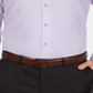 Camisa social masculina Kenneth Cole Regular Fit Lisa Roxa Tamanho 20X34X35