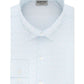 Camisa social masculina Kenneth Cole com gola estampada e corte slim, azul, tamanho 36-37