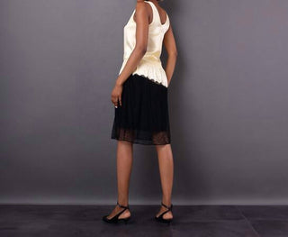 Burberry - Silk Satin & Lace Sleeveless Dress