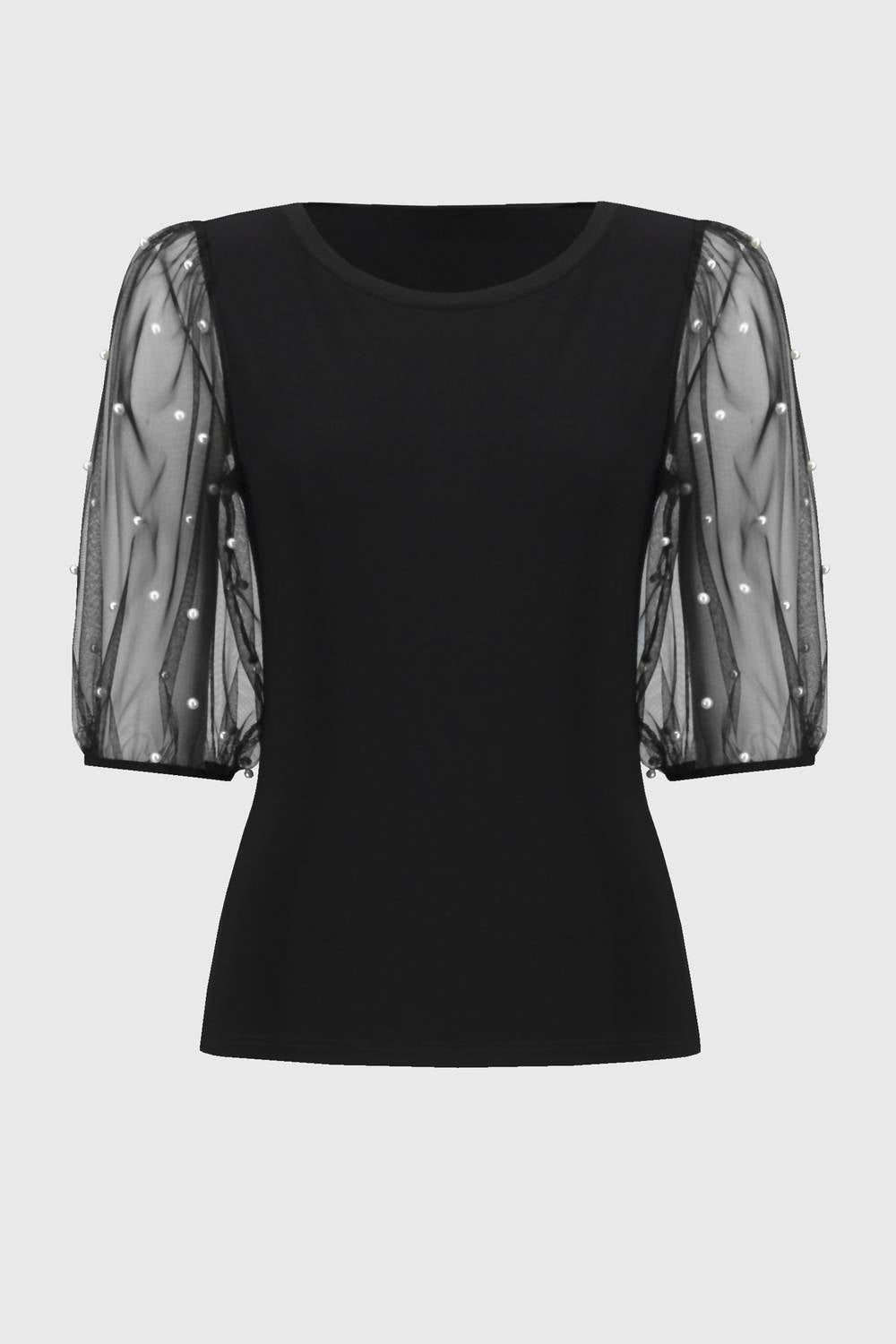 Joseph Ribkoff - Pullover Top With Pearl Sleeves