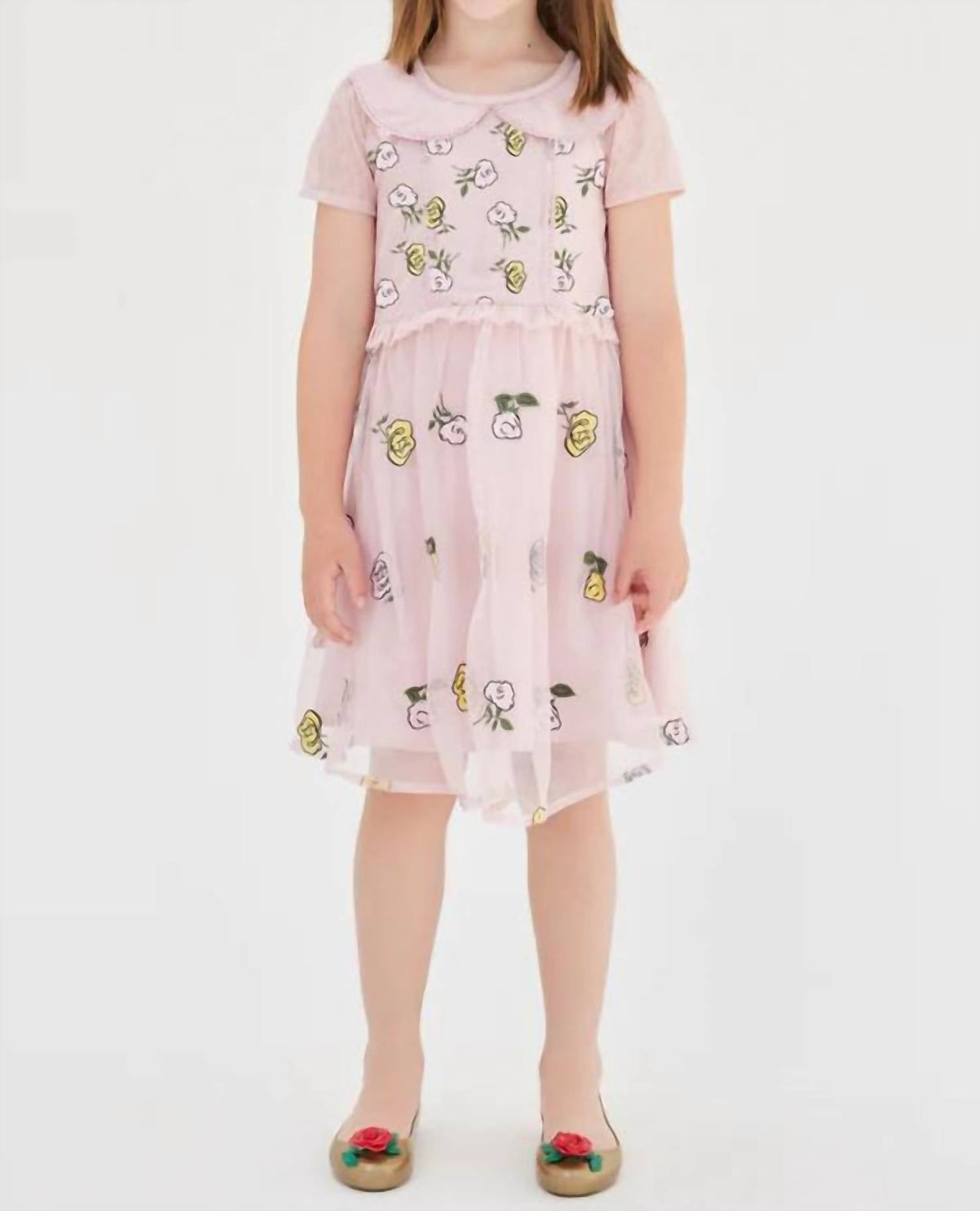 Sasha+Z - Rose Embroidered Collar Dress