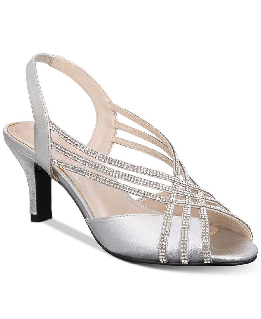 Sandálias de noite femininas Caparros Twilight com tiras, cinza, tamanho 9,5 m