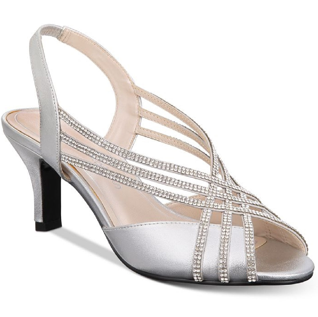 Sandálias de noite femininas Caparros Twilight com tiras, cinza, tamanho 6 M