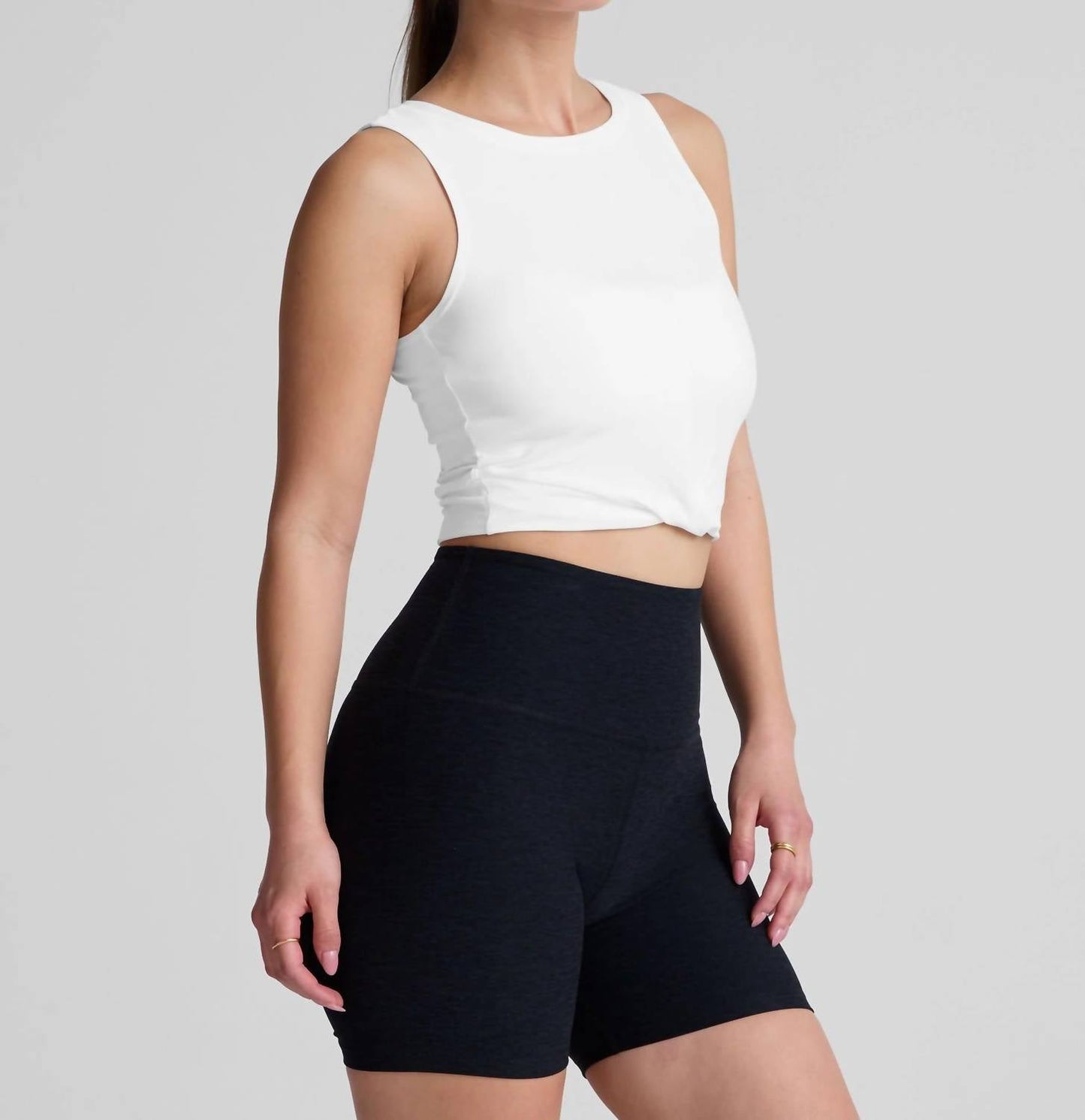 Beyond Yoga - Featherweight Center Stage Cropped Tank
