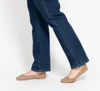 Judy Blue - Calça jeans reta com controle de barriga e cintura alta