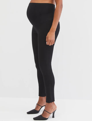 Calça Maternidade Maternidade Feminina The Maia Secret Fit Barriga Skinny Tornozelo Maternidade Preta Tamanho Médio