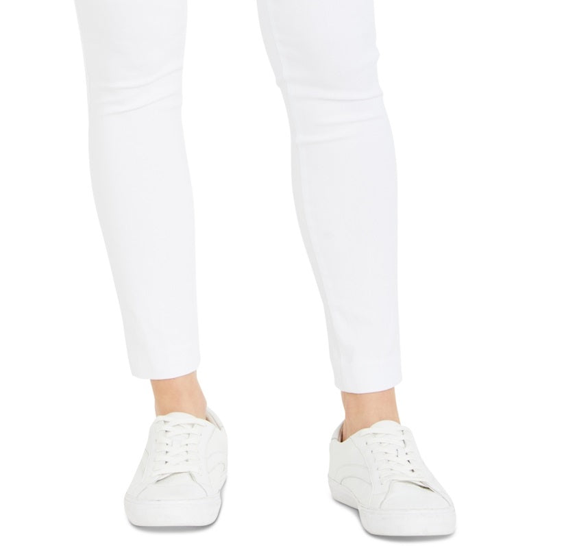 Calça Maternidade Maternidade Feminina The Maia Secret Fit Barriga Skinny Tornozelo Branca Tamanho Médio