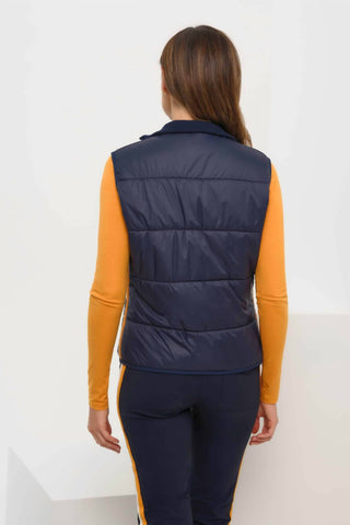 Anatomie - Colete de suéter de nylon felpudo com listras