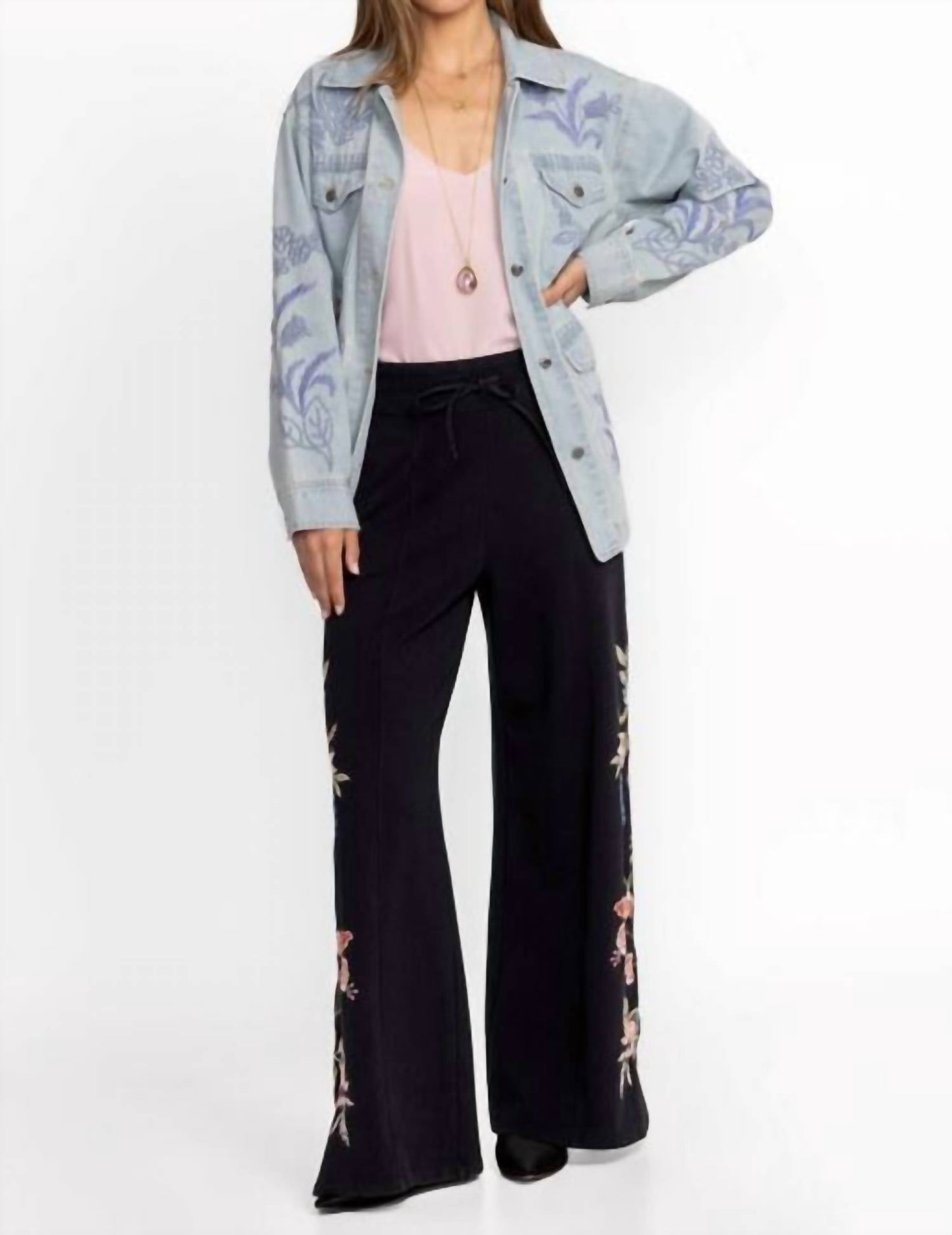 Johnny Was - FRENCH TERRY SEAMED PANT