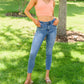 Judy Blue - Hi-Waisted Embroidered Pocket Relaxed Jeans