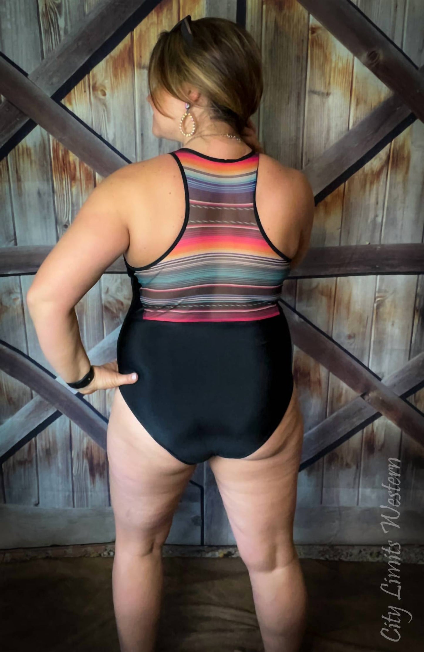 Crazy Train - Women's Creek Bed One Piece Swim Suit