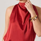 Astr - Joleisa Satin High Neck Top