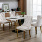 Nikki Collection Modern Tufted Velvet Upholstered Dining Chairs - Set of 2