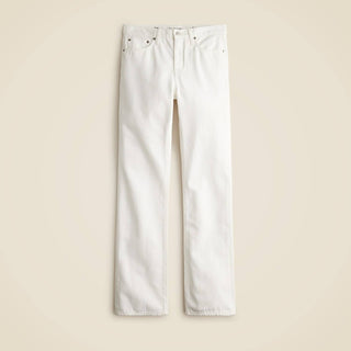 J.Crew - Calça Jeans Reta Cintura Média Feminina 1984 Rígida - Petite